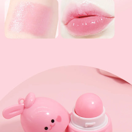 3pcs Little Rabbit Moisturizing Lipstick,Long lasting Warm Lipstick, Gentle Lip Care, Suitable for Dry Lips, Ideal Gift for Girl