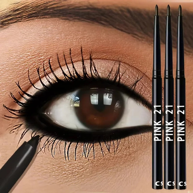 3pcs Makeup Long-lasting Eyeliner Pencil Waterproof High Pigment Eyeshadow Eye Liner Pen Women Fashion Color Makeup Tools