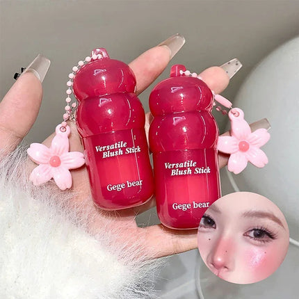 Magic Blush Stick 3-in-1 Cheek Lip Tinted Moistured Blush Stick Silky Brighten Cheek Cream Natural Cosmetics Makeup Products