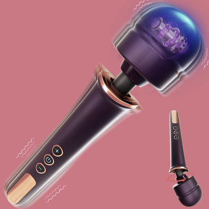 Huge Magic Handheld Massager Wand Clitoris Stimulation for Women Big Size AV Stick 10 Speed Vibrator Foreplay Adult Toy
