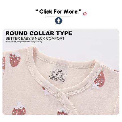 Kiddiezoom 3 Pcs/Lot Autumn Winter Long Sleeve Casual Sweet Baby Girl Romper 100%Cotton Soft Newborn Jumpsuits Clothes