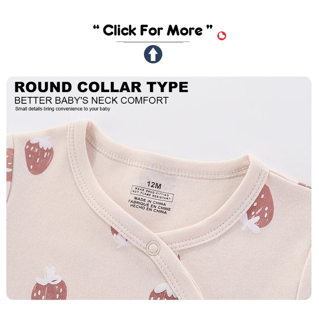 Kiddiezoom 3 Pcs/Lot Autumn Winter Long Sleeve Casual Sweet Baby Girl Romper 100% Cotton Soft Newborn Jumpsuits Clothes