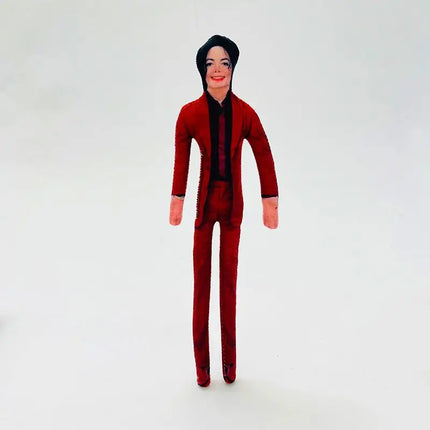 28cm Michael Jackson Jointed Plush Figure Kawaii Soft Toy Home Desk Decoration Collectible Present for Adults