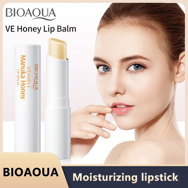 BIOAOUA Vitamin E Honey Lip Balm Moisturizing Anti-Cracking Nourishing Lipstick Lips Skin Care Products