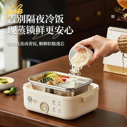 Self Heating Electric Lunch Box Portable Bento Box for Office Workers Multifunctional Heated Thermal Insulation