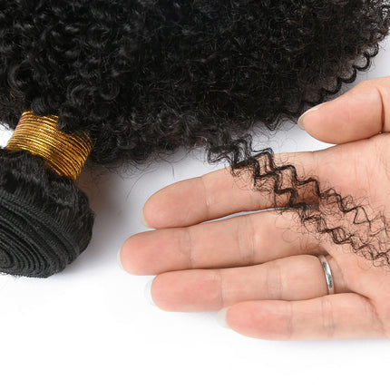 1/3 Afro Kinky Curly Bundles Brazilian Afro Kinky Human Hair Bundles Deal 8-28" Hair Extensions Curly Human Hair Weave For Women