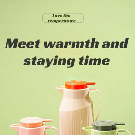 Glass thermos double-layer kettle household 1L large-capacity hot water bottle liner vacuum thermos bottle warmer coffee kettle