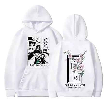 Anime Bungo Stray Dogs Men's Autumn and Winter Warm Fashion Comfortable Hoodies Harajuku Style Hip-Hop Outdoor Sports Street