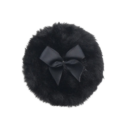 Professional Plush Bowknot round Makeup Sponge Soft Fluffy Loose Powder Puff Cute Foundation Cosmetic Beauty Tool