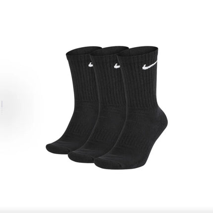 Nike Casual Cushioned Mid-Cut Basketball Socks Unisex Combo Pack White SX7667-100