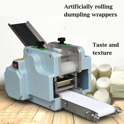 Electric Automatic Dumpling Wrapper Wonton Skin Machine Dough Rolling Press Commercial Round Square Dumpling Skin Maker