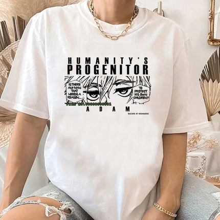 Anime Record of Ragnarok Print T-Shirt Women Men Kawaii Buddha Kawaii Fashion Summer Casual T-Shirt
