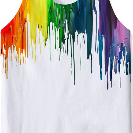 2025 Mens 3D Printed Fake Abs Tank Top Funny Muscle Pattern Tee Shirts Quick Dry Sleeveless Gym Summer Beach Shirt Men Clothing