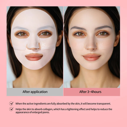4pcs Collagen Deep Face Mask Hydrating Overnight Moisturizing Face Mask Pore Minimizing Plumping Travel Essentials Beauty Skinca