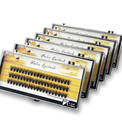 1box big capacity 60 bundles 20D eyelash extensions 0.07mm  C curl mink eyelashes Individual lashes natural style Free Shipping