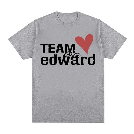 Jacob Wears Team Edward Has Twilight Fans Clothing Retro Women's Fashion Casual Large T-shirt Short Sleeve Shirt Y2k Style Tops
