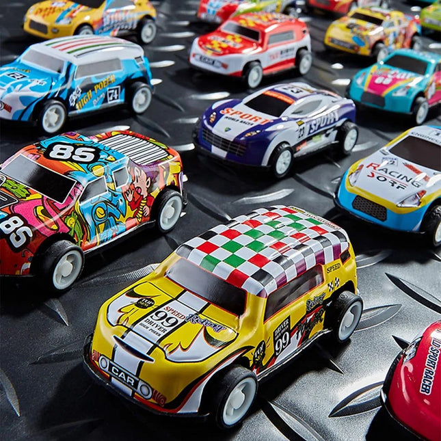 10-50Pcs Alloy Diecast Car Mini Cars Model Se tToys for Boys Sliding Inertia Pull Back Vehicle Toy Birthday Gift for Kid Toddler
