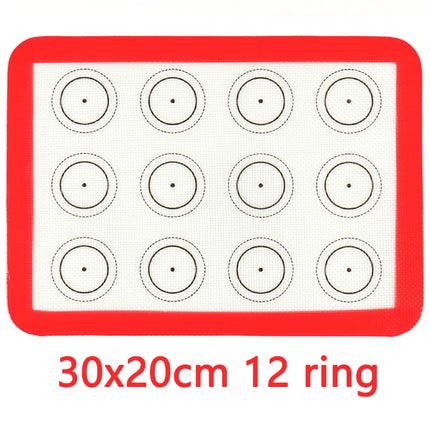 Silicone Macaron Baking Mat for Bake Pans Macaroon Pastry Cookie Making Professional Grade Nonstick