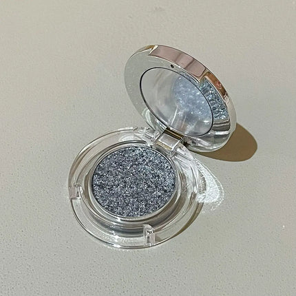 Diamond Grey Blue Highlighter Eyeshadow Palette Shine Pearlescent Face Body Brighten Glitter Natural Gloss Contour Makeup