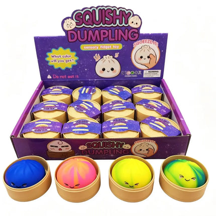 Mini Colorful Dumpling Squishy Squeeze Toy 5.5CM Cube Slow Rise Sensory Anti-stress Toy for Adults Anxiety Relief Gift