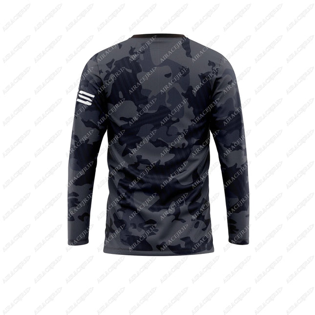 Motorrad For BMW GS Long Sleeves T-shirt Grey Motorcycle Adventure Locomotive Riding Summer Quick Dry Mens Breathable Anti-UV