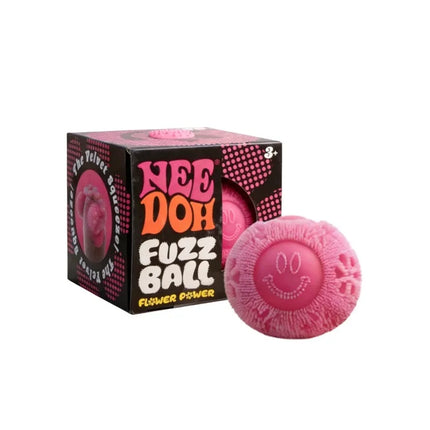 Needoh Fuzz Ball Smile Soft Jellyfish Squish Squeeze Toy Stress Anxiety Relief Stress Sensory Waterproof Water Play Sensory Toy
