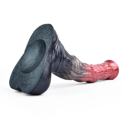FAAK Fantasy Large Horse Dildo Sucker Silicone Multi Color Penis With Testis Sucker Female Masturbator Anal Plug For Women Men