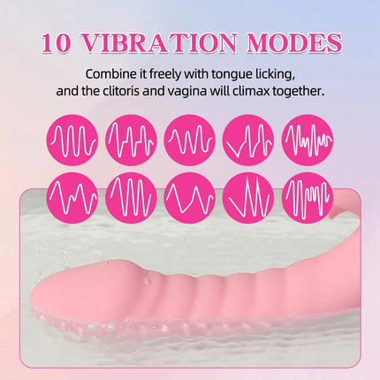 Clitoris Vibrator For Adult Women Tongue Licking Sex Toys Dildo Female Vibrator Masturbator Goods G Spot Clitoral Stimulator
