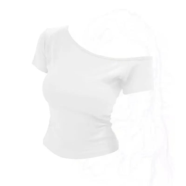 Slim Fit American Style Hot Girl Short Sleeve T-shirt 2025 Summer New Style Casual Versatile Short Length Women's Top