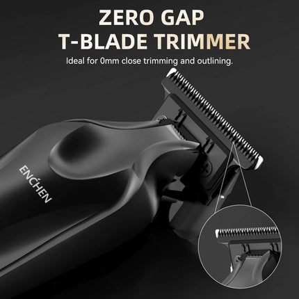 ENCHEN Sharp 6 Electric Multi Functional Trimmer Zero Gap T-Blade 5000RPM Powerful Motor The Best Gift