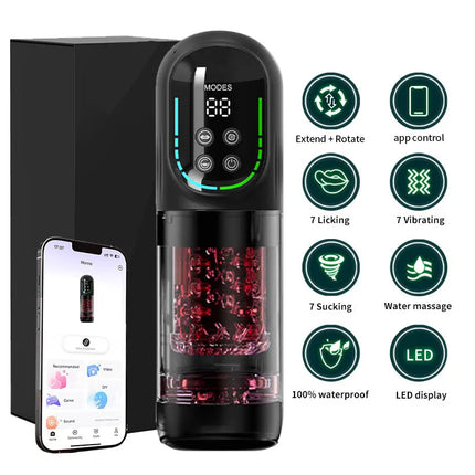 Automatic Thrusting Rotating Male Masturbator Licking Stroker Sucking Blowjob 100% Waterproof Pennis Pump Adult Sex Toys For Men