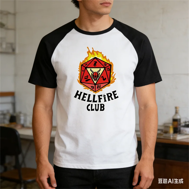 Hot selling American monster TV series 3D printed T-shirt street short sleeved top casual men's and women's plus size clothing