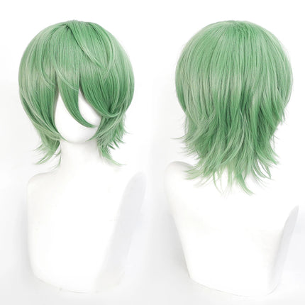 Cospaly Wigs Unisex Anime Wig 12cm/ 4.7 Inch Short Hair Wig Universal Costume Synthetic Wig with Bangs + Cap,for Party Festivals