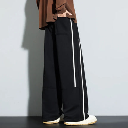 2025 Men Sweatpants Baggy Joggers Cotton Korean Sports Pants  Neutral Loose Outdoor Jogger Fitness Trouser