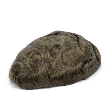 Beeos 6 inches 0.06mm Hair System Men Replacement Systems Super Thin Skin Men Toupee Protesis Capilar Hombre Pelo Humano