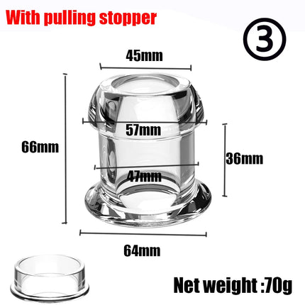 4 Sizes Transparent Hollow Anal Plug Dilator Silicone Butt Plug Speculum Peeking Anal Prostate Massage Sex Toy For Woman Men Gay