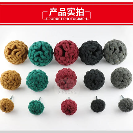 Mushroom-shaped Bacter Cloth Grinding Head with Handle, Nylon Fiber Polishing Wheel, Rust Removal and Grinding Tool