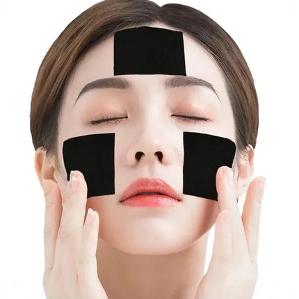 Bamboo Charcoal Wet Compress Cotton Pads 200PCS Disposable Black Makeup Remover Pads Facial Skin Wipe Cleaning Cotton Pads