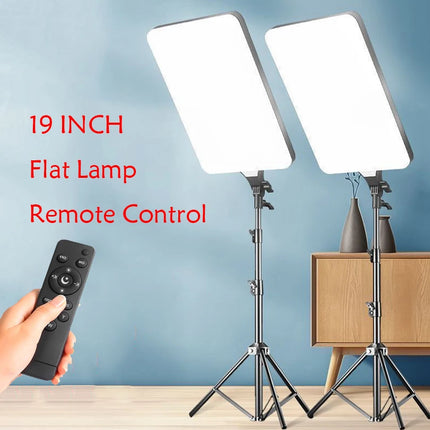 Big Size Fill Lamp Light Photo Studio LED Video Panel Photography Lighting With Tripod Stand Long Arm EU Plug For Live Stream