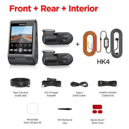 VIOFO A229 PLUS Car Dvr 2K HDR Video Recorder 5GHZ WI-FI GPS Voice Control Dash Camera With SONY STARVIS 2 SENSOR Night Vision