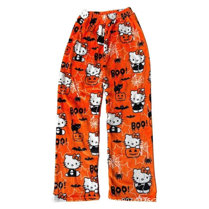 Sanrio Hello Kitty Women's Pajamas Pants Girl Pajama Pants Y2K Cartoon Anime Couple Leisure Home Pants Home Clothing Nighty Gift