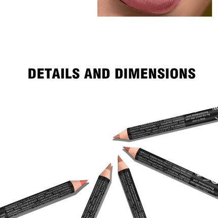 14 Color Nude Matte Lipstick Pencil Long-lasting Waterproof Lip Pencil High Pigmented Lip Liner Lip Makeup Tool
