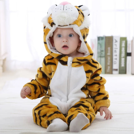 0 1 2 3 4 Years Kigurumi Pajamas for Toddler Baby Clothes Children Outfits Infant Dinosaur Unicorn Cat Robbit Cosplay Costumes