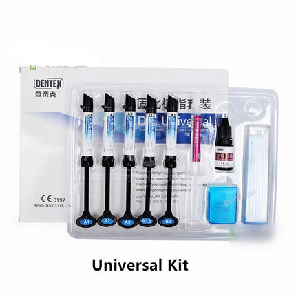 Dentex Dental Nano Hybrid Composite Resin Light Cure Bond Orthodontic Adhesive Bonding Agent Acid Etching Gel A1 A2 A3 A3.5 B1