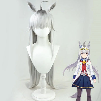 Uma Musume Pretty Derby cosplay Oguri Cap wig Anime Party Ears Tail synthetic heat-resistant Wig