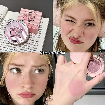 Sweet Color Translucent tender Air cushion blush Pink Powder blush to improve the complexion of Korean vitality young girl