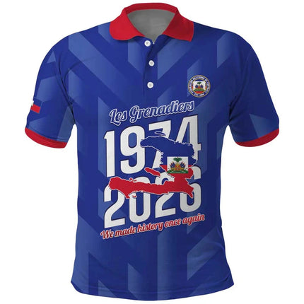 Haiti Flag Color Block Polo Shirt 2026 Summer New Design Men Women Breathable Short Sleeve Haiti Themed T Shirt Quick Drying Tee