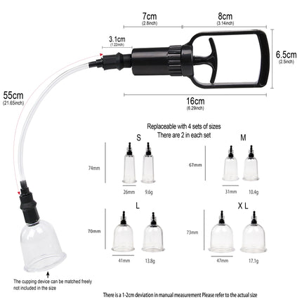 Nipple Sucker Pump Breast Suction Clitoris Stimulator BDSM Bondage Massager Nipple Vacuum Pump Enlarge Sex Toys for Women Adults