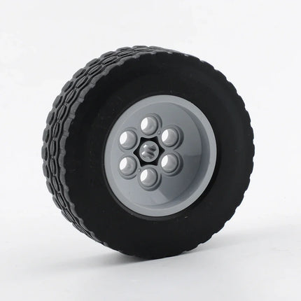 2PCS/4PCS/8PCS 62.4*20mm Cars Wheels Moc Building Blocks Tires + Wheels Technology Bricks Modified DIY Assembled Model Toy Parts