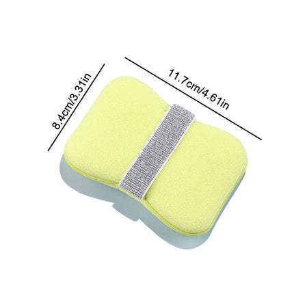 1Pc Bath Sponge Face Wash 2-in-1 Soap Bag Soft Clean Puff Reusable Makeup Remover Exfoliating Pads For Daily Cleansing Skin Care